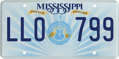MS license plate LLO799