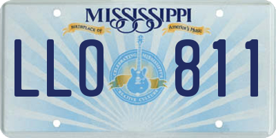 MS license plate LLO811