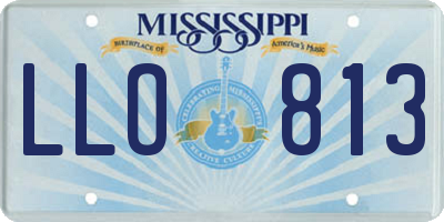 MS license plate LLO813
