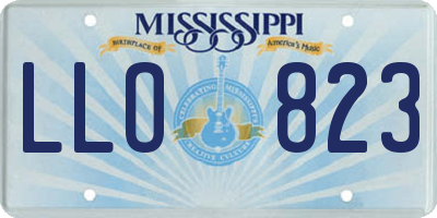 MS license plate LLO823