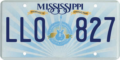 MS license plate LLO827