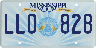 MS license plate LLO828