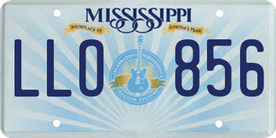 MS license plate LLO856