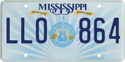 MS license plate LLO864