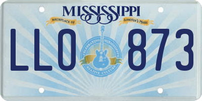 MS license plate LLO873
