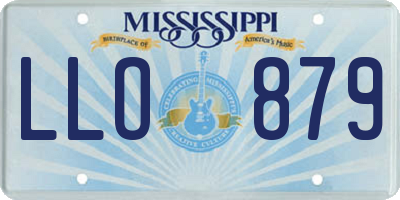 MS license plate LLO879
