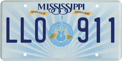 MS license plate LLO911