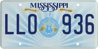MS license plate LLO936