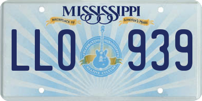 MS license plate LLO939
