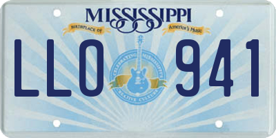 MS license plate LLO941