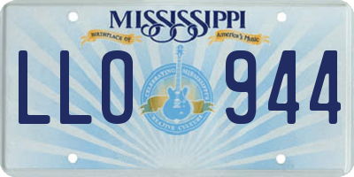 MS license plate LLO944