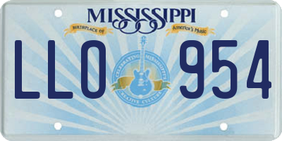 MS license plate LLO954
