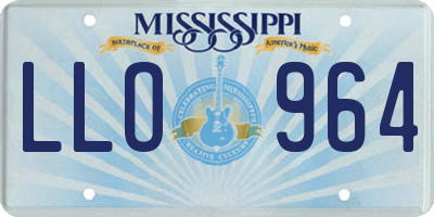 MS license plate LLO964