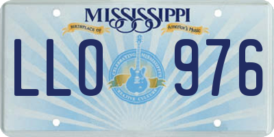 MS license plate LLO976
