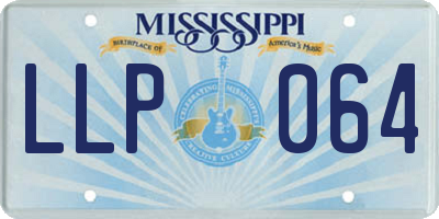 MS license plate LLP064