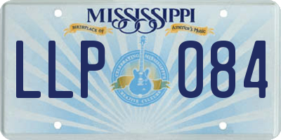MS license plate LLP084