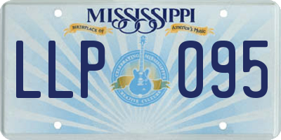 MS license plate LLP095