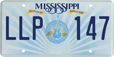 MS license plate LLP147