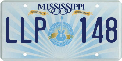 MS license plate LLP148