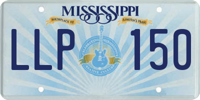 MS license plate LLP150