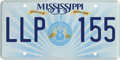 MS license plate LLP155