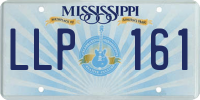 MS license plate LLP161
