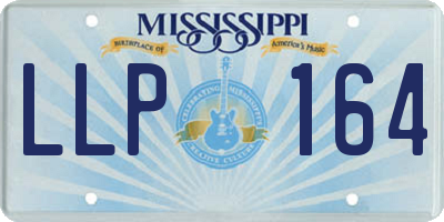MS license plate LLP164