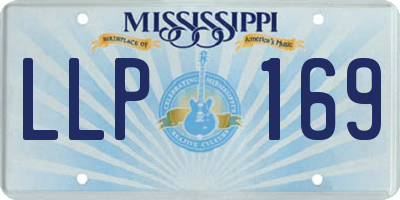 MS license plate LLP169