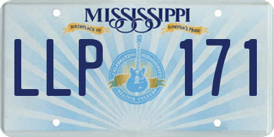 MS license plate LLP171