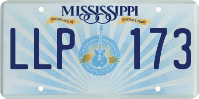 MS license plate LLP173