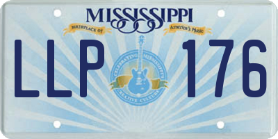 MS license plate LLP176