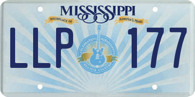 MS license plate LLP177