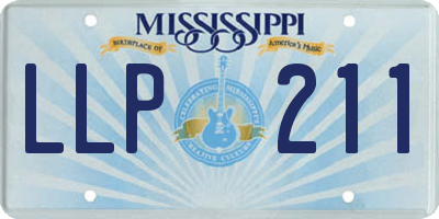 MS license plate LLP211