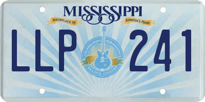 MS license plate LLP241