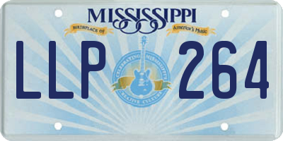 MS license plate LLP264