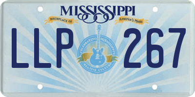 MS license plate LLP267
