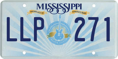 MS license plate LLP271