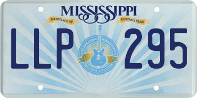 MS license plate LLP295