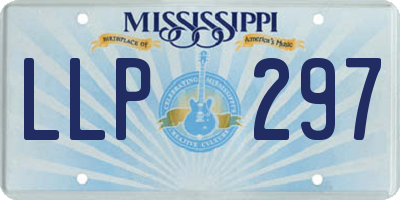 MS license plate LLP297