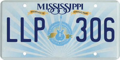 MS license plate LLP306