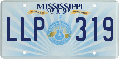 MS license plate LLP319