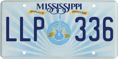 MS license plate LLP336