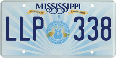 MS license plate LLP338