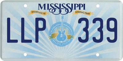 MS license plate LLP339
