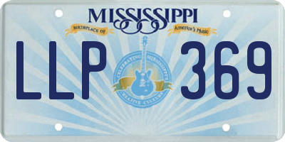 MS license plate LLP369