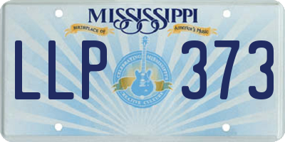 MS license plate LLP373