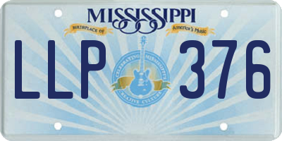 MS license plate LLP376