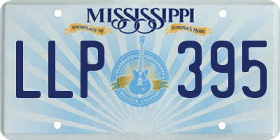 MS license plate LLP395
