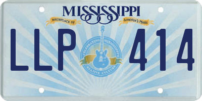 MS license plate LLP414