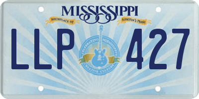 MS license plate LLP427